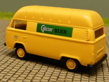 1/87 Brekina VW T2 Hochdach Werbung Gösser Bier Post Österreich aus Set