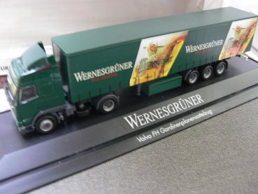 1/87 Herpa Volvo FH Wernesgrüner Gardinenplanen SZ 187114