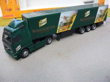 1/87 Albedo Volvo FH 16 Schiebeplanen Sattelzug Wernesgrüner Pils Legende 320028