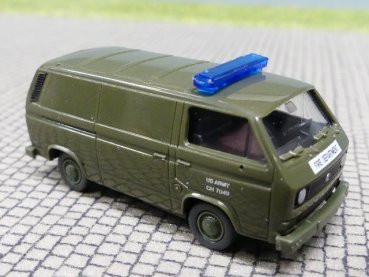 1/87 Roco VW T3 U.S. Army Fire Department Kasten nato oliv 7049