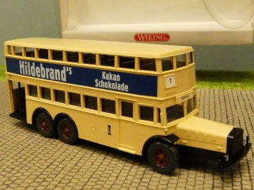 1/87 Wiking D38 BVG Hildebrands Kakao Schokolade Doppeldecker 873 03