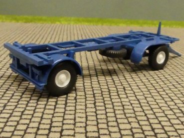 1/87 Wiking Anhänger für Wechselaufbau blau 57050