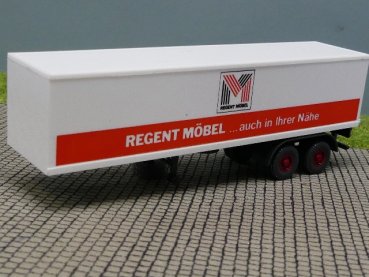 1/87 Wiking Regent Möbel 2-Achs Koffer Auflieger