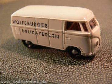 1/87 Brekina # 0794 VW T1 b Kasten Wolfsburger Delikatessen