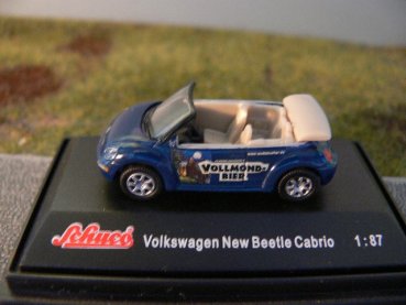 1/87 Schuco VW New Beetle Cabrio Vollmond Bier