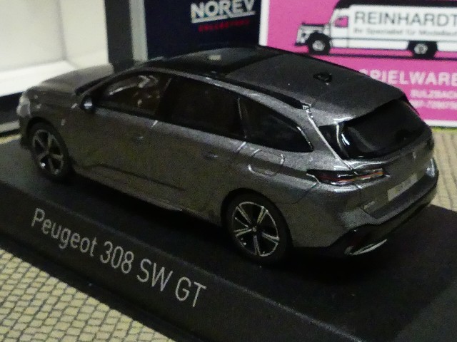 1/43 Norev Peugeot 308 SW GT 2021 platiniumgraumetallic 473936