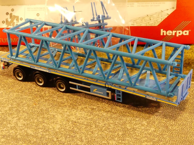 1 87 Herpa 3 Achs Teletrailer Mit Derrick Gittermast 12m