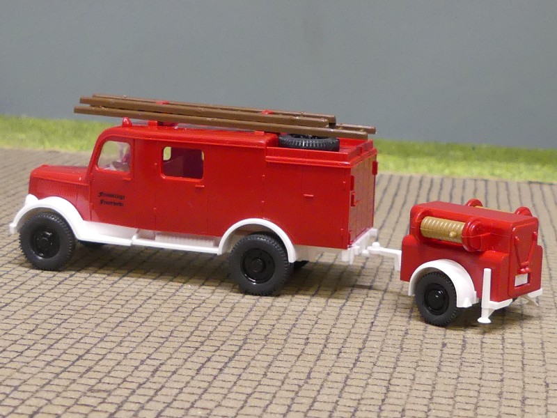 Modellspielwaren Reinhardt - 1/87 Wiking Opel Blitz LF8 Feuerwehr ...