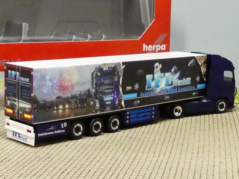 Modellspielwaren Reinhardt Herpa Volvo Fh Gl Xl K Hlkoffer Sattelzug Ifl K Ln