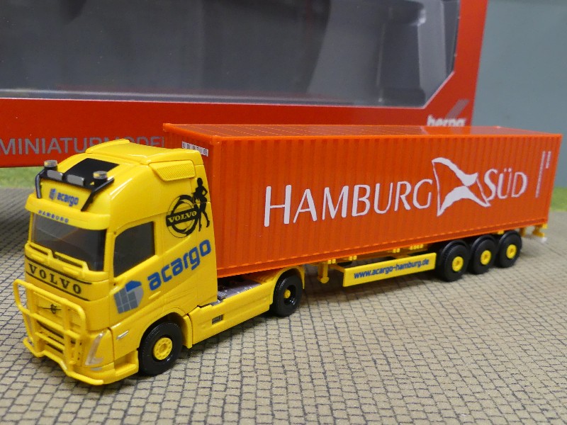 1/87 Herpa Volvo FH Gl. XL 2020 Container-SZ Acargo/Hamburg Süd 316347