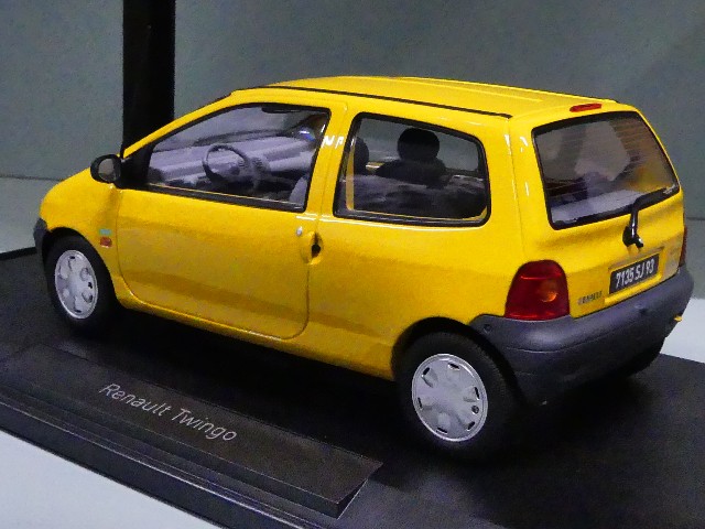 Diecast model cars Renault Twingo 1/18 Norev yellow 1996