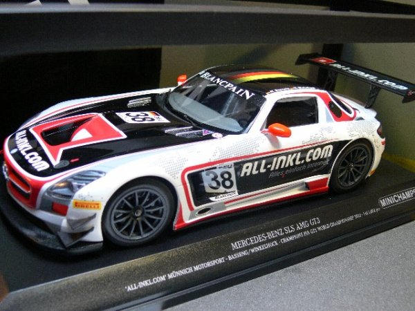 1/18 Minichamps MB SLS AMG Worlchampionship 2012 Basseng/Winkelhock #38 151123138