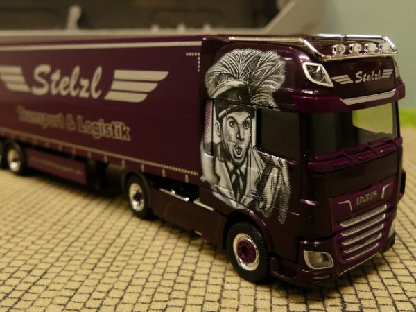 1/87 Herpa DAF XF SSC Gardinenplanen-Sattelzug Stelzl 2020 Sommerfest 941259