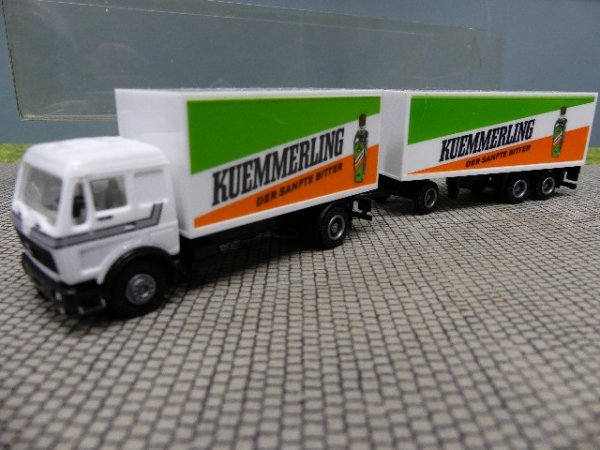 1/87 Herpa MB NG KUEMMERLING Koffer Hängerzug #751