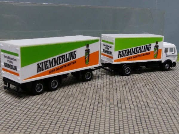 1/87 Herpa MB NG KUEMMERLING Koffer Hängerzug #751