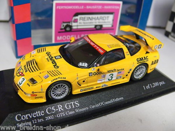 1/43 Minichamps Corvette C5-R GTS #3 Sebring 12 hrs '02 021403