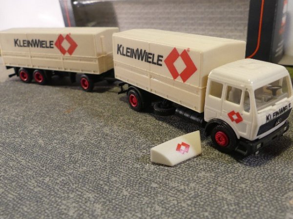 1/87 Herpa MB NG Kleinwiele Pritschen Hängerzug #680