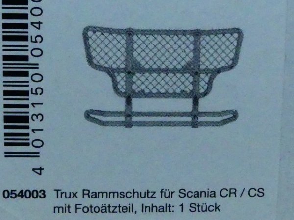 Herpa Zubehör Rammschutz Trux für Scania CR / CS, mit Fotoätzteil, 1 Stück  054003