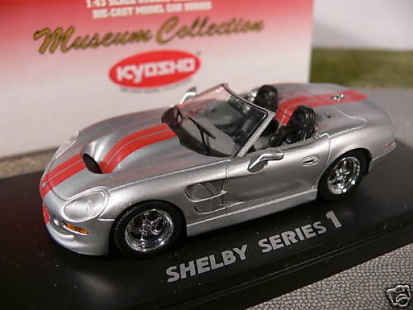 1/43 Kyosho Shelby Series 1 silber/rot Cabrio 03131SR