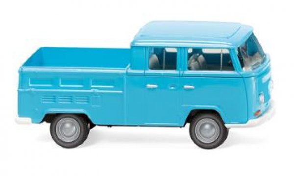 1/87 Wiking VW T2 Doppelkabine eisblau 0314 04