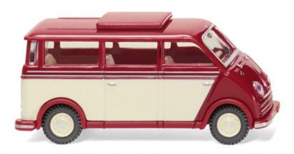 1/87 Wiking DKW Schnelllaster Bus rubinrot/elfenbein 0334 05