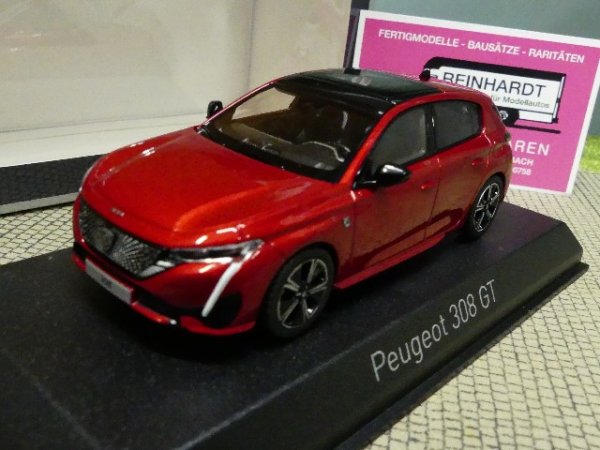 1/43 Norev Peugeot 308 GT 2021 rotmetallic 473932