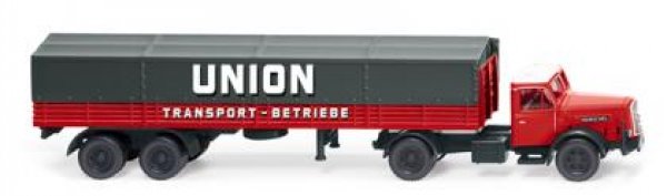 1/87 Wiking Henschel Sattelzug Pr/Pl Union Transport 0514 06