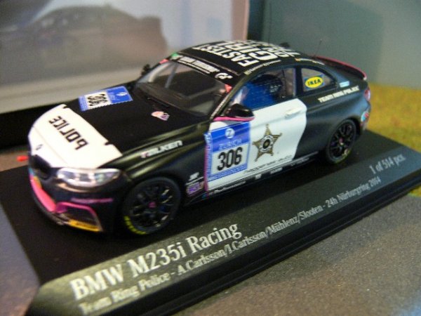 1/43 Minichamps BMW M235i 24h Nürburgring 2014 Team Police #306 437 142406