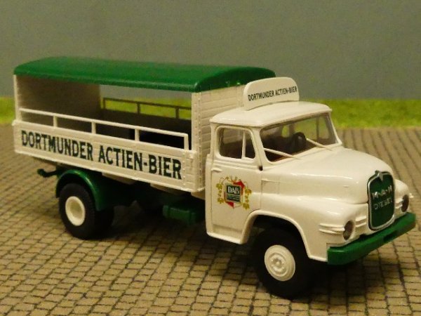 1/87 Brekina MAN 520 Dortmunder Actien Bier Plane Sondermodell Reinhardt