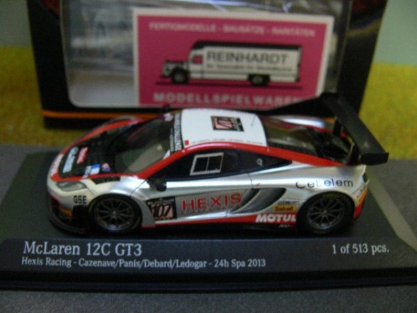 1/43 Minichamps McLaren 12C GT3 Hexis Racing 24h Spa 2013 #107