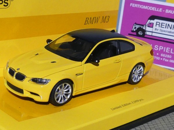 1/43 Minichamps BMW M3 2007 Linea Giallo No. 4  436 026320