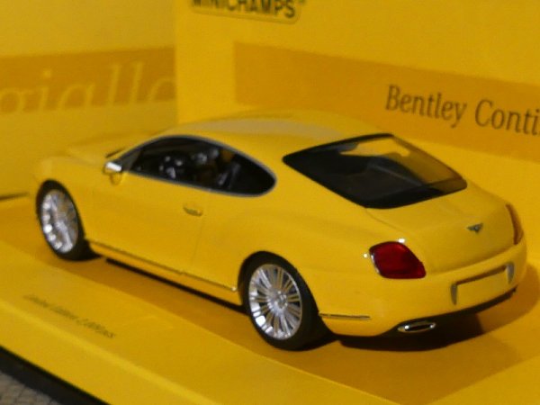 1/43 Minichamps Bentley Continental GT 2008 Linea Giallo No. 6  436 139601