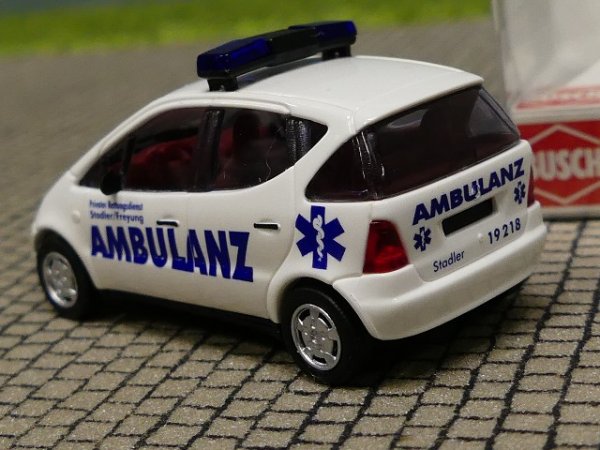 1/87 Busch MB A Notarzt Ambulanz 48606