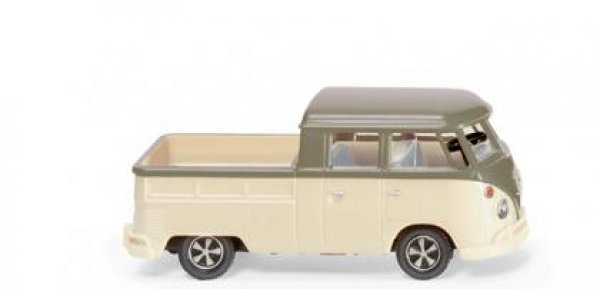 1/87 Wiking VW T1 Doppelkabine  olivgrau/perlweiß 0789 07