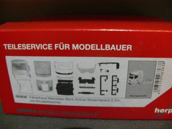 1/87 Herpa Zubehör Fahrerhaus MB Actros Streamspace m.Windleitblech 083638