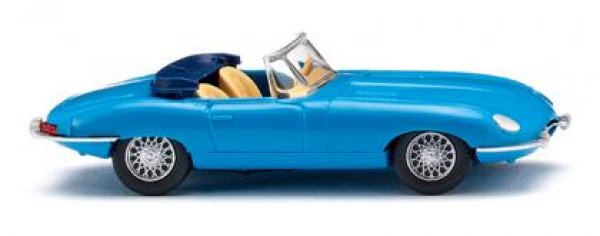 1/87 Wiking Jaguar E-Type Roadster  blau 0817 07