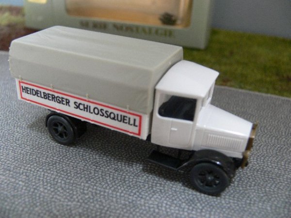 1/87 Roskopf Nostalgie MB L5 mit Plane Heidelberger Schlossquelle 1928 1005