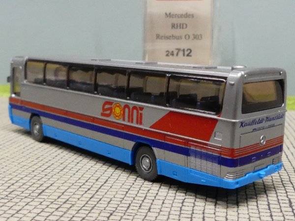 1/87 Wiking MB O 303 RHD Reisebus Sonni Sonderpreis 712 6A