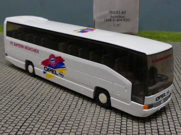 1/87 Wiking MB O 404 RH FC Bayern München Opel 714 03