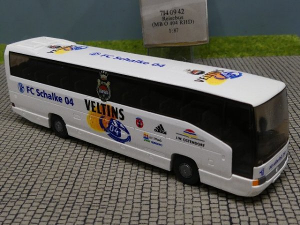 1/87 Wiking MB O 404 RHD FC Schalke 04   714 09