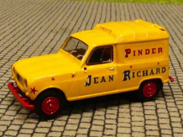 1/87 Brekina Renault R4 Fourgonette Circus Pinder Jean Richard 14731