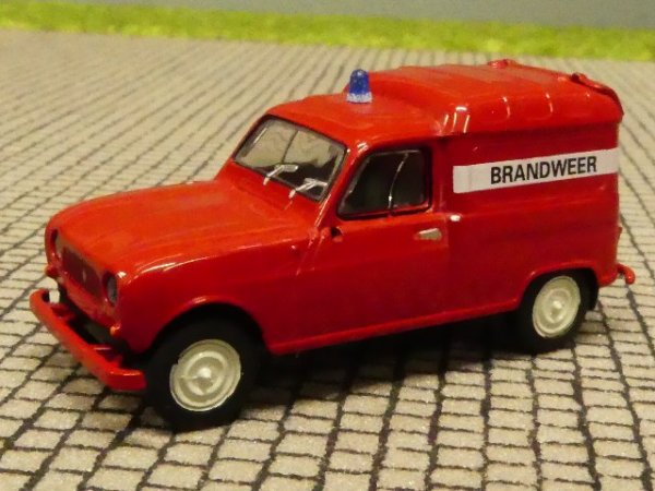 1/87 Brekina Renault R4 Fourgonnette Brandweer NL 14735