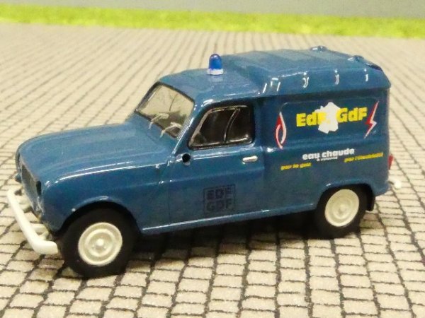 1/87 Brekina Renault R4 Fourgonnette EDF/GDF Elect.-Gaz 14723