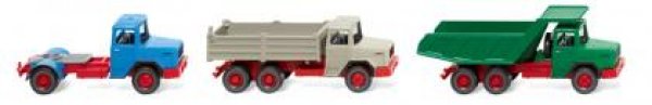 1/87 Wiking Set Magirus Baubullen 0990 99