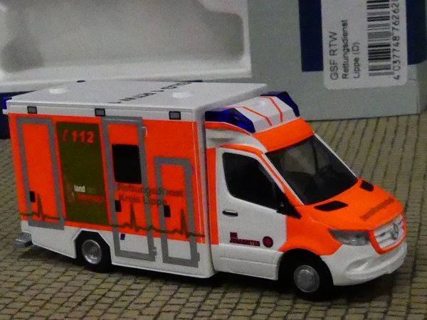 1/87 Rietze GSF RTW '18 Rettungsdienst Kreis Lippe 76262