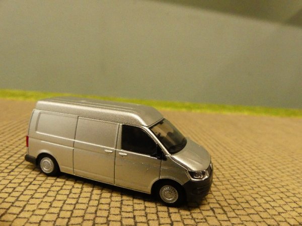 1/87 Rietze VW T6 Kasten LR Mitteldach reflexsilber 11614