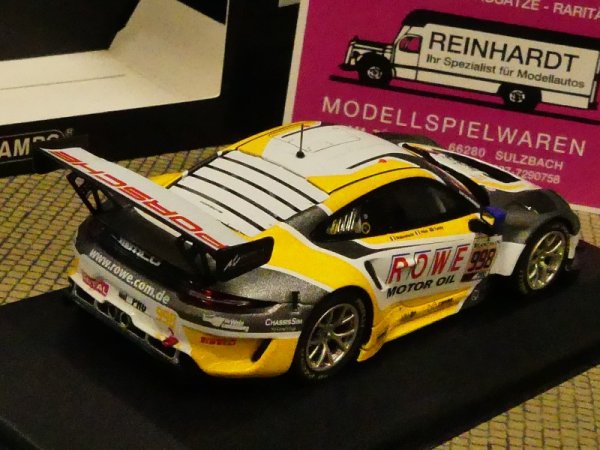 1/43 Minichamps Porsche 911 GT3 R (991.2) Rowe Racing 2end Place/24h Spa 2019 #998