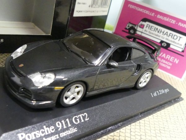 1/43 Minichamps Porsche 911 GT2 2000 black metallic 430 060124