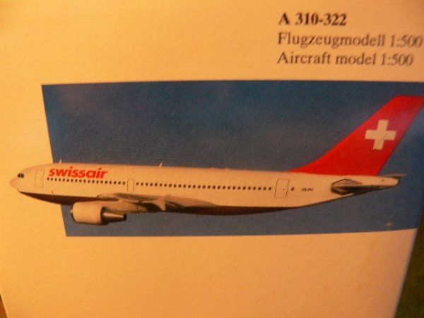 1/500 Herpa Airbus A 310-322 Swissair 501002