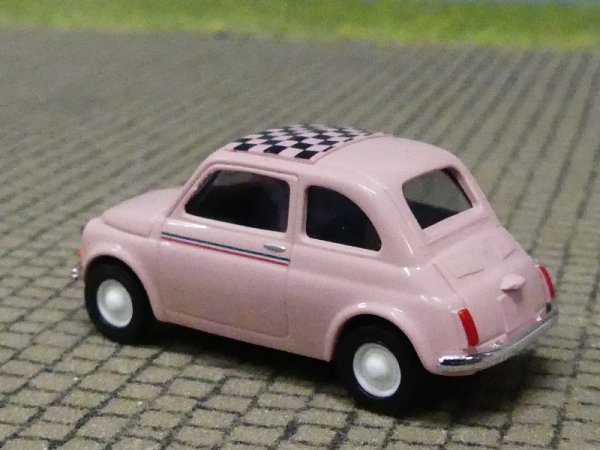 1/87 Busch Fiat 500 Pretty in Pink 48733